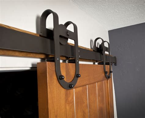 barn door metal bracket|residential interior barn door hardware.